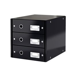 LEITZ Bloc de classement Click & Store WOW, noir