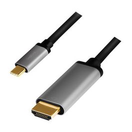 LogiLink Câble USB, fiche mâle USB-C-mâle HDMI-A, 1,8 m