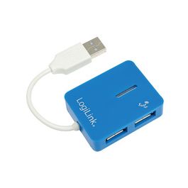 LogiLink Hub USB 2.0 Smile, 4 ports, bleu