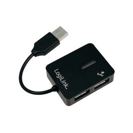 LogiLink Hub USB 2.0 Smile, 4 ports, noir