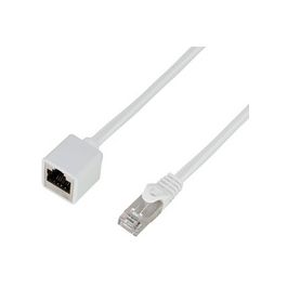 LogiLink Rallonge câble patch Premium, Cat.6A, 3 m, blanc
