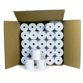 Lot de 50 bobines thermiques pour caisse enregistreuse - Sans BPA - 80 mm x 70 mm x 12 mm 