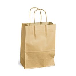 MAILmedia Sac en papier avec cordelette, 28,8 litres, marron