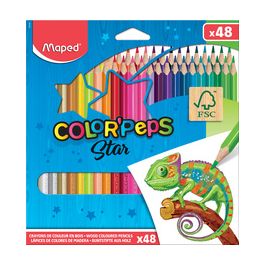 Maped Crayon de couleur COLOR'PEPS Star, étui carton de 48
