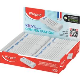 Maped Gomme en plastique KIDY learn CONCENTRATION,présentoir x20