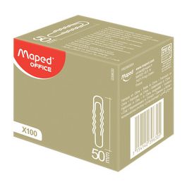 Maped Trombone, en acier nickelé, 50 mm, ondulé