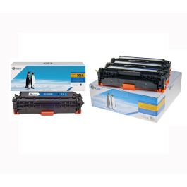 CF370AM / 305A - toners qualité premium compatible HP - multipack 3 couleurs : cyan, magenta, jaune
