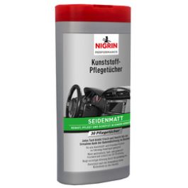 NIGRIN Kunststoff-Pflegetücher seidenmatt, Spenderbox