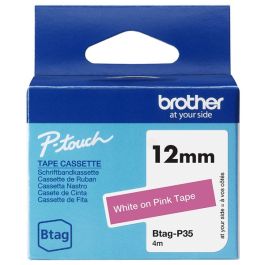 BTAGP35 - ruban cassette de marque Brother - blanc, rose