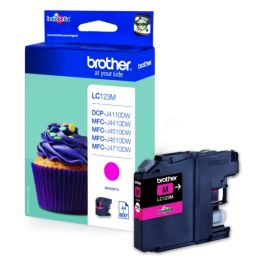 LC123M - cartouche de marque Brother - magenta
