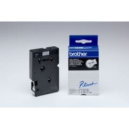 TC101 - ruban cassette de marque Brother - noir, transparent