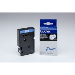 TC203 - ruban cassette de marque Brother - bleu, blanc