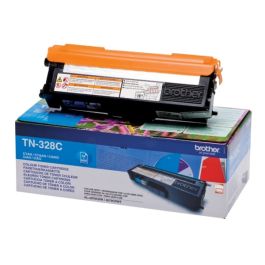 TN328C - toner de marque Brother - cyan