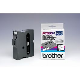 TX251 - ruban cassette de marque Brother - noir, blanc