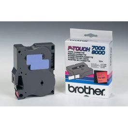 TX451 - ruban cassette de marque Brother - noir, rouge