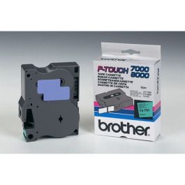 TX751 - ruban cassette de marque Brother - noir, vert