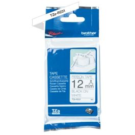 TZER231 - ruban cassette de marque Brother - noir, blanc