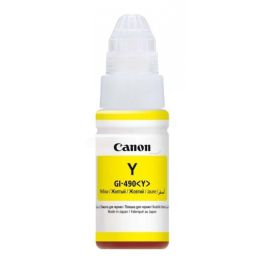 0666C001 / GI-490 Y - bouteille d'encre de marque Canon - jaune