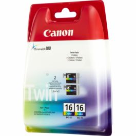 9818A002 / BCI-16 C - cartouche de marque Canon - multicouleur - pack de 2