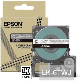 C53S672070 / LK-6TWJ - ruban cassette de marque Epson - transparent, blanc
