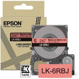 C53S672073 / LK-6RBJ - ruban cassette de marque Epson - noir, rouge