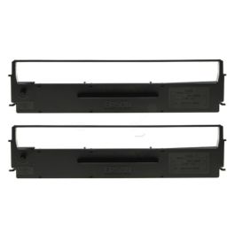 C13S015613 - ruban de marque Epson - noir - pack de 2