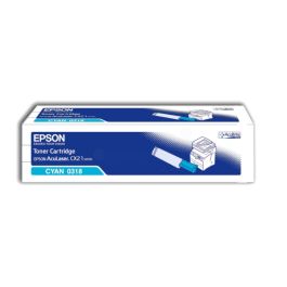 C13S050318 / 0318 - toner de marque Epson - cyan