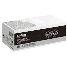 C13S050711 / 0710 - toner de marque Epson - noir