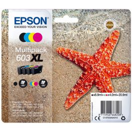 C13T03A64010 / 603XL - cartouches de marque Epson - multipack 4 couleurs : noire, cyan, magenta, jaune