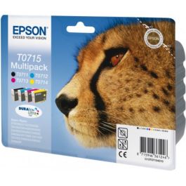 C13T07154022 / T0715 - cartouches de marque Epson - multipack 4 couleurs : noire, cyan, magenta, jaune