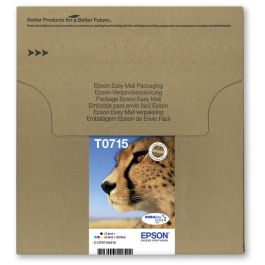 C13T07154510 / T0715 - cartouches de marque Epson - multipack 4 couleurs : noire, cyan, magenta, jaune