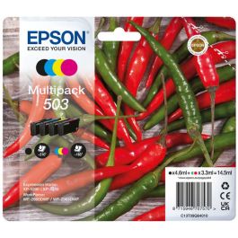 C13T09Q64010 / 503 - cartouches de marque Epson - multipack 4 couleurs : noire, cyan, magenta, jaune