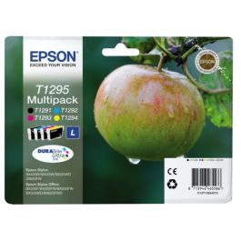 C13T12954022 / T1295 - cartouches de marque Epson - multipack 4 couleurs : noire, cyan, magenta, jaune