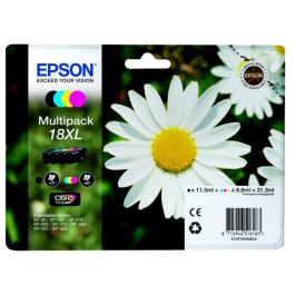 C13T18164022 / 18XL - cartouches de marque Epson - multipack 4 couleurs : noire, cyan, magenta, jaune