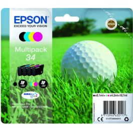 C13T34664020 / 34 - cartouches de marque Epson - multipack 4 couleurs : noire, cyan, magenta, jaune