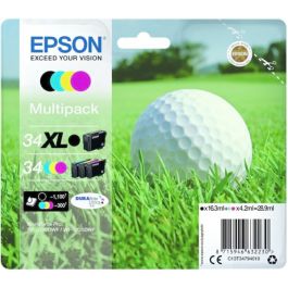 C13T34794010 / 34XL - cartouches de marque Epson - multipack 4 couleurs : noire, cyan, magenta, jaune