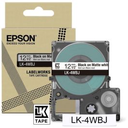 C53S672062 / LK-4WBJ - ruban cassette de marque Epson - noir, blanc