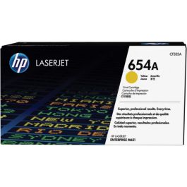 CF332A / 654A - toner de marque HP - jaune