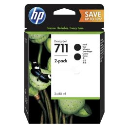 P2V31A / 711 - cartouche de marque HP - noire - pack de 2