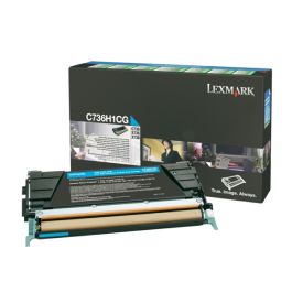 C736H1CG - toner de marque Lexmark - cyan