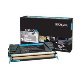 X748H3CG - toner de marque Lexmark - cyan