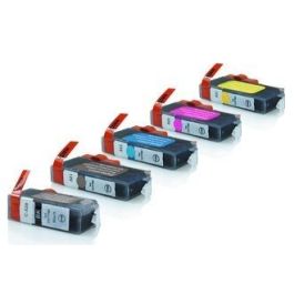 Pack de 5 COMPATIBLES CANON PGI-520+CLI-521B+C+M+Y