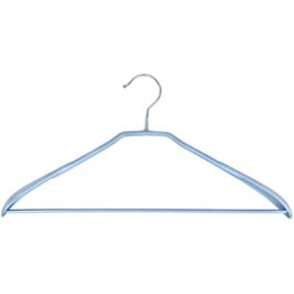 Peggy Perfect Cintre en métal avec barre, caoutchouté, gris