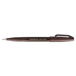 PentelArts Stylo feutre Brush Sign Pen SES15, marron foncé