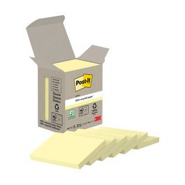 Post-it Bloc-note adhésif Recycling notes, 51 x 38 mm, jaune
