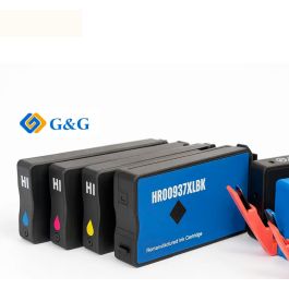 937e - cartouches qualité premium compatible HP - multipack 4 couleurs : noire, cyan, magenta, jaune