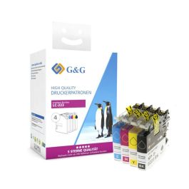 LC223VALBP - cartouches qualité premium compatible Brother - multipack 4 couleurs : noire, cyan, magenta, jaune