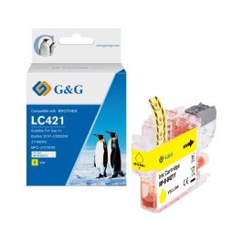 LC421XLY - cartouche qualité premium compatible Brother - jaune