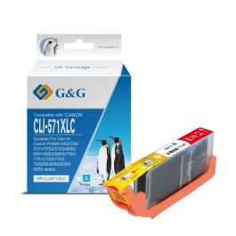 0332C001 / CLI-571 CXL - cartouche qualité premium compatible Canon - cyan