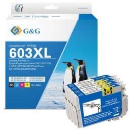 C13T03A94010 / 603XL/603 - cartouches qualité premium compatible Epson - multipack 4 couleurs : noire, cyan, magenta, jaune